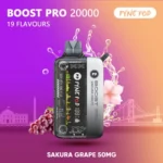 PYNE POD BOOST PRO 20000 Puffs Disposable Vape Sakura Grape